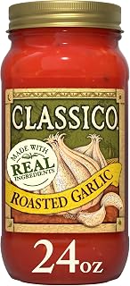 CLASSICO Pasta Sauce, Roasted Garlic, 24 oz Jar