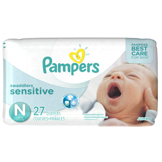 Swaddlers Sensitive Newborn Diapers Size by Pampers – Newborn, Cotton, Multicolor, Model 10037000866098