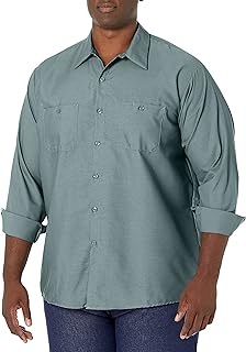 Red Kap Long Sleeve Industrial Solid Work Shirt Light Green 2X-Large - 5 Pack