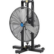 24" Foldable Mobile Pedestal Fan by Continental Dynamics – Metal, Black, Model SFSI3-750/60Y