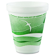 Dart 12 oz Insulated Foam Hot/Cold Cup – Green Horizon Print, 12J16H (1,000 Count)