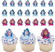 DecoPac Frozen II Rings, Cupcake Decorations Featuring Elsa, Anna, And Olaf For Birthday And Christmas Celebrations - 24 Pack