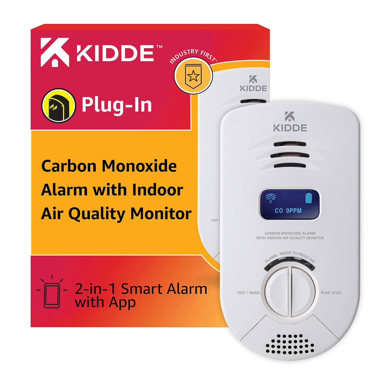 Smart Carbon Monoxide & Smoke Detector Bundle with Air Quality Monitor and WiFi Connectivity by Kidde – Commercial Grade