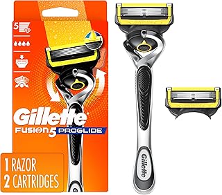 Gillette ProGlide Shield Razor for Men, Handle + 2 Blade Refills