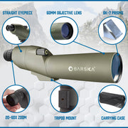 Colorado Waterproof Spotting Scope Black by Barska – One Size, Aluminum, Black, Model CO11216