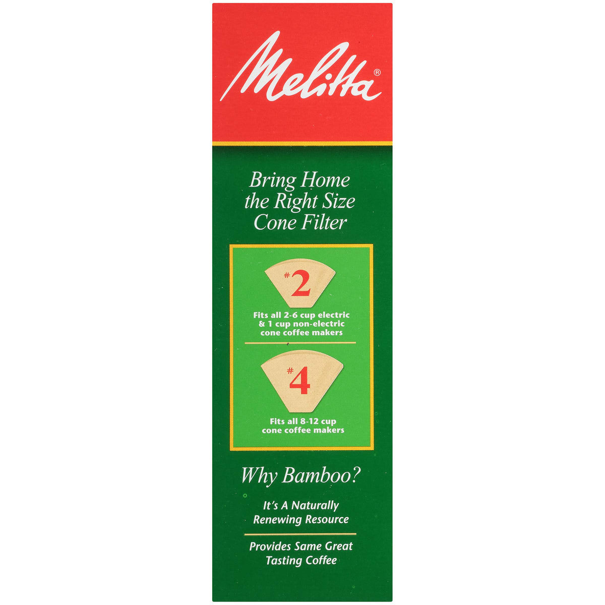 #2 Cone Coffee Filters by Melitta – 80 Count (Pack of 1), Paper, Model 0055437631174