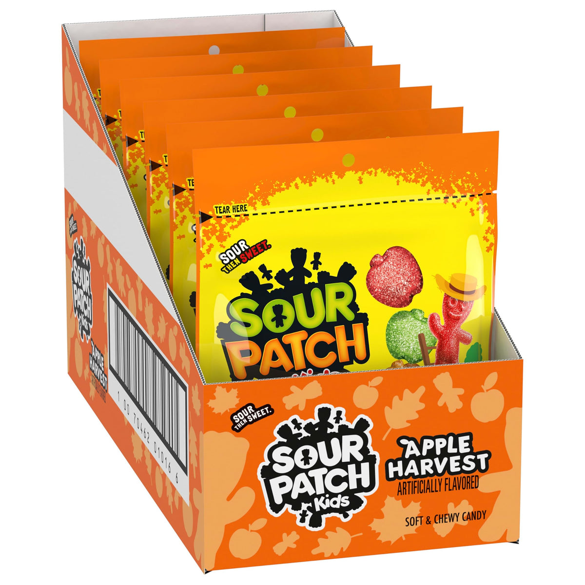 Sour Patch Kids Apple / 10 Ounce (Pack of 6) / Green,Orange,Red Gummy Candy