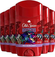 Old Spice Antiperspirant Deodorant for Men, 24/7 Sweat & Odor Protection, 24/7 Freshness & Lasting Scent, Invisible Solid, NightPanther with Rich Warm Scent, 2.6 oz (Pack of 6)