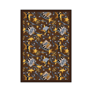Any Day Matinee Silver Screen Theater Area Rug by Joy Carpets – 3'10" x 5'4" (Rectangular), Nylon, Chocolate, Model 1484B-02