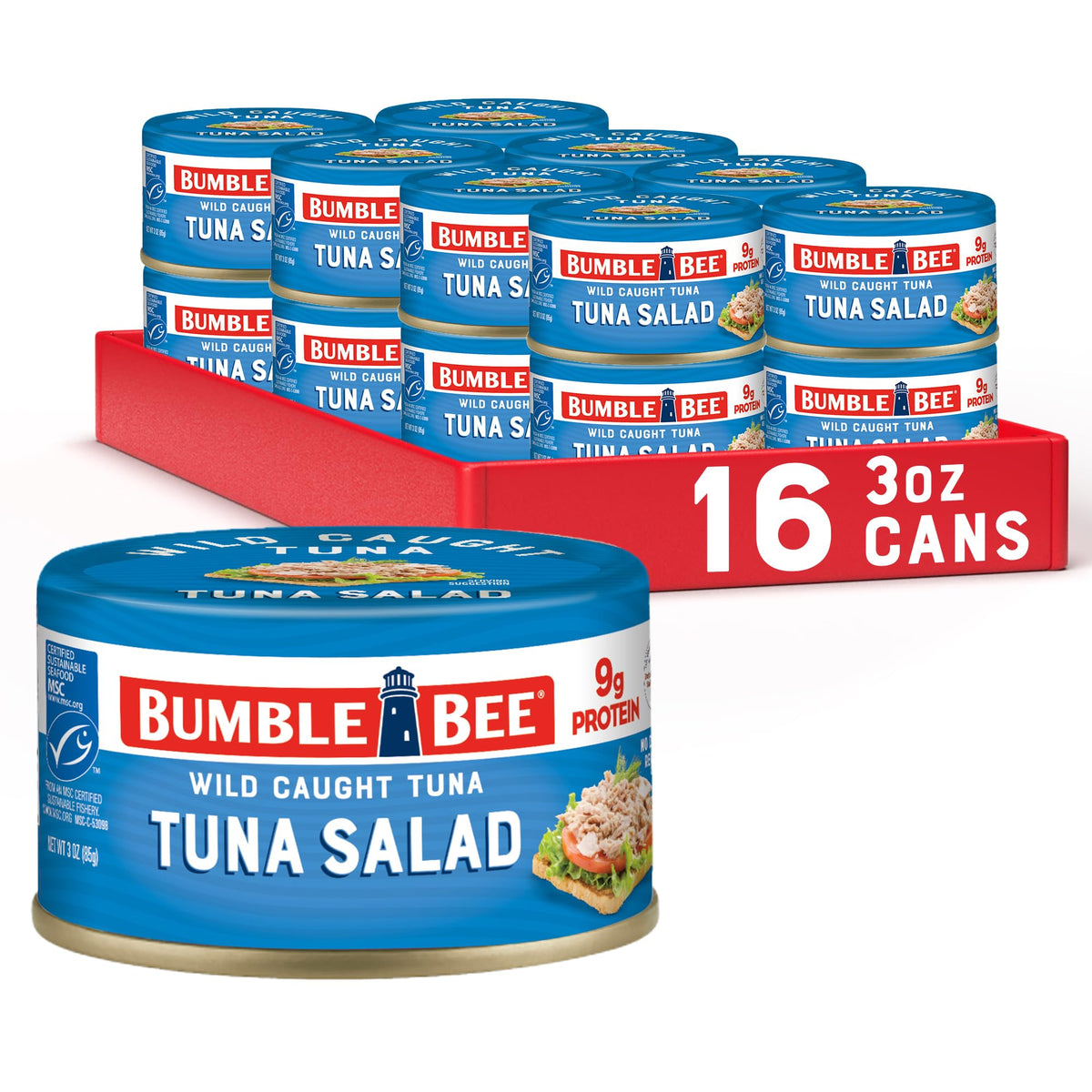 Bumble Bee Tuna Salad / 3 Ounce (Pack of 16) / 16 Tuna Fish