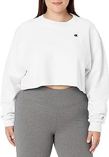 Champion Women's Crewneck Sweatshirt, Reverse Weave Pullover Sweatshirt for Women