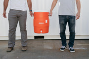 Igloo Orange / 10 Gallon | 13.7" (L) x 13.7" (W) x 20.3" (H) / Vintage Iced Beverage Dispensers