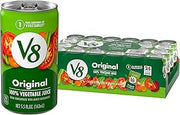 V8 Original 100% Vegetable Juice, 5.5 fl oz Can (24 Pack)