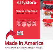 EasyStore Containers by Rubbermaid – 44-Piece, 4.92 cups, Plastic, Easy Store, Pack of 24
