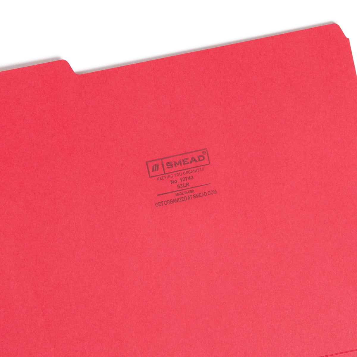 File Folder by SMEAD – 100 Count (Pack of 1), Paper, Red, Pack of 100, Model 12743