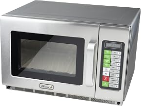 Winco 1.2 Cubic Feet Commercial Microwave, Touch Controls | Commercial-grade, Stainless steel, 5 power levels, 1800W power, Great for Reheating, Quick Service and Break Rooms