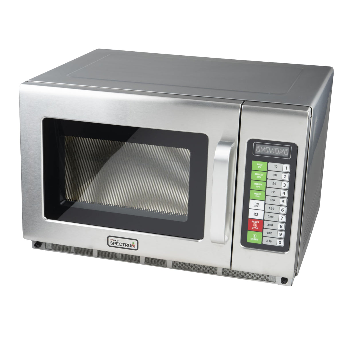 Winco 1.2 Cubic Feet / 1,800 W (Touch) / Silver Countertop Microwave Ovens