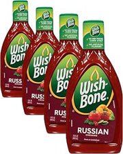 Wish-Bone Russian Salad Dressing, 15 FL OZ (Pack of 4)