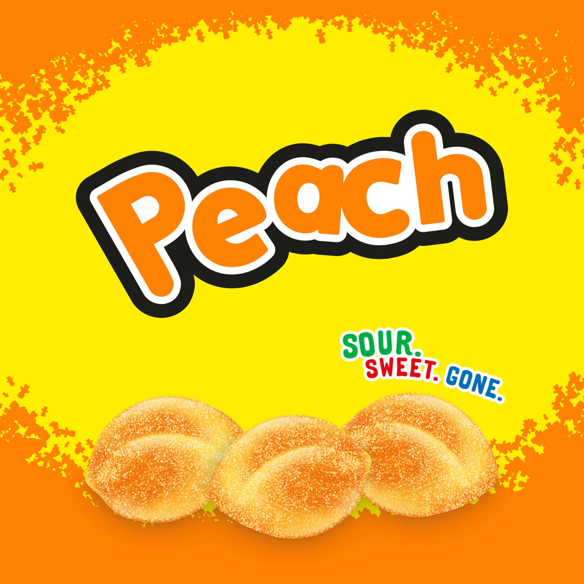 Peach Soft & Chewy Gummy Candy by Sour Patch Kids – 8 Ounce (Pack of 12), Peach, Pack of 12