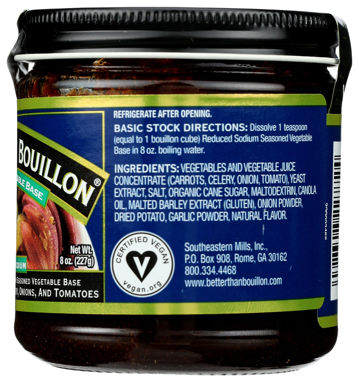Reduced Sodium Seasoned Vegetable Base by Better Than Bouillon – 8 Ounce (Pack of 1), Model 098308227724