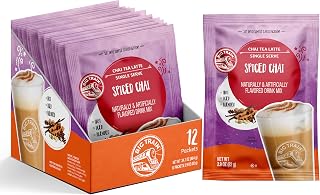 Big Train Spiced Chai Tea Latte Beverage Mix, 2.9 oz Packets (Pack of 12)