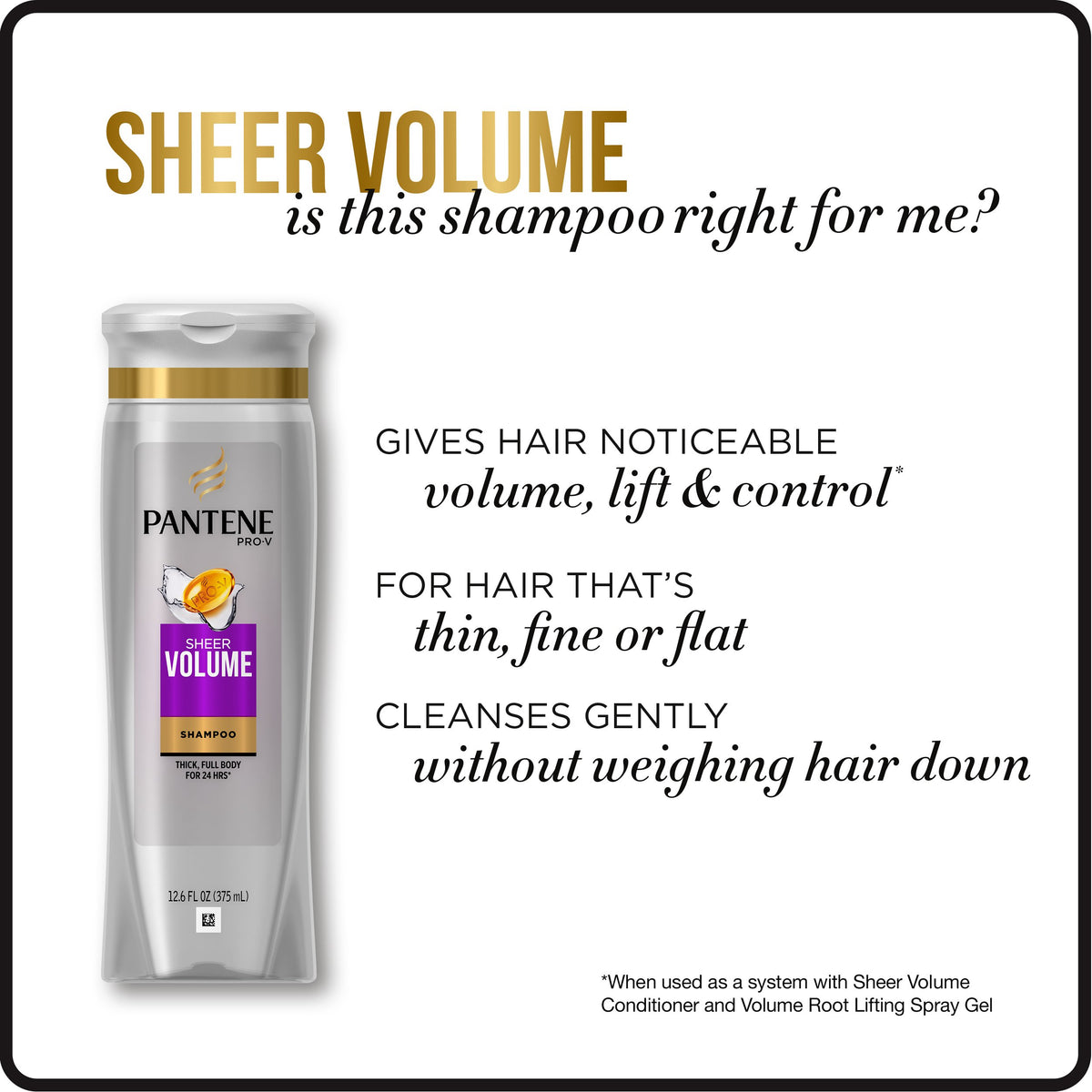 Pro-V Sheer Volume Shampoo and Conditioner Dual Pack by Pantene – 13.84 Ounce (Pack of 2), Pack of 2