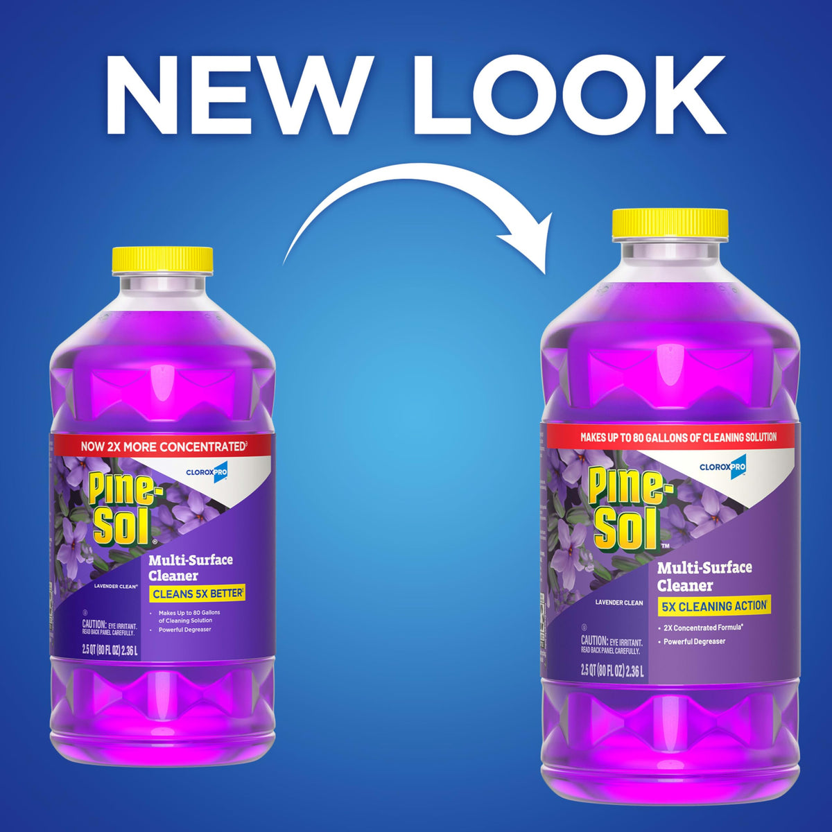 Clorox Pro Multi-Surface Cleaner by Pine-Sol – 80 Fl Oz (Pack of 1), Purple, Pack of 3, Model TU_3770966