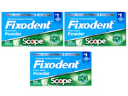 Denture Adhesive Powder by Fixodent – Powder, white, Pack of 3, Model 818-0556