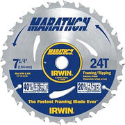 (60 Pack) Irwin 24030 Marathon 7-1/4-Inch 24 Tooth ATB Framing and Ripping Saw Blade with 5/8-Inch and Diamond Knockout Arbor
