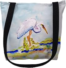 Betsy Drake TY176M 16 x 16 in. Egret Tote Bag - Medium