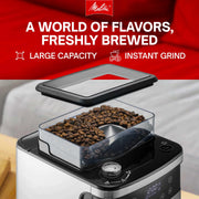 ® Aroma Fresh™ Plus 10-Cup Automatic Drip by Melitta – 10 cups, Stainless Steel, Stainless and Black