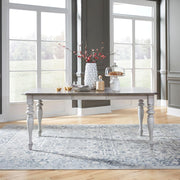 Liberty Furniture Ocean Isle 7 Piece Rectangular Table Dining Room Set Traditional - 6 X Back Side Chairs - Antique White & Weathered Pine by LIBERTY FURNITURE INDUSTRIES, INC. –
