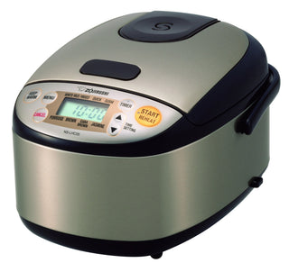 NS-LHC05 Micom Rice Cooker & Warmer by Zojirushi – 3 Cups Uncooked, 6.0 ounces, Stainless Steel, Stainless Dark Brown, Model NSLHC05XT