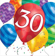 Creative Converting 667830 Napkins, One size, 30th Bday Lunch Napkins, Multicolor
