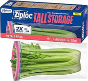 Ziploc Tall Food Storage Bags, 10 Count