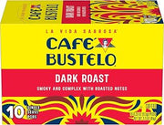 Cafe Bustelo Café Bustelo Dark Roast, Single Serve Coffee Pods, 10 Count