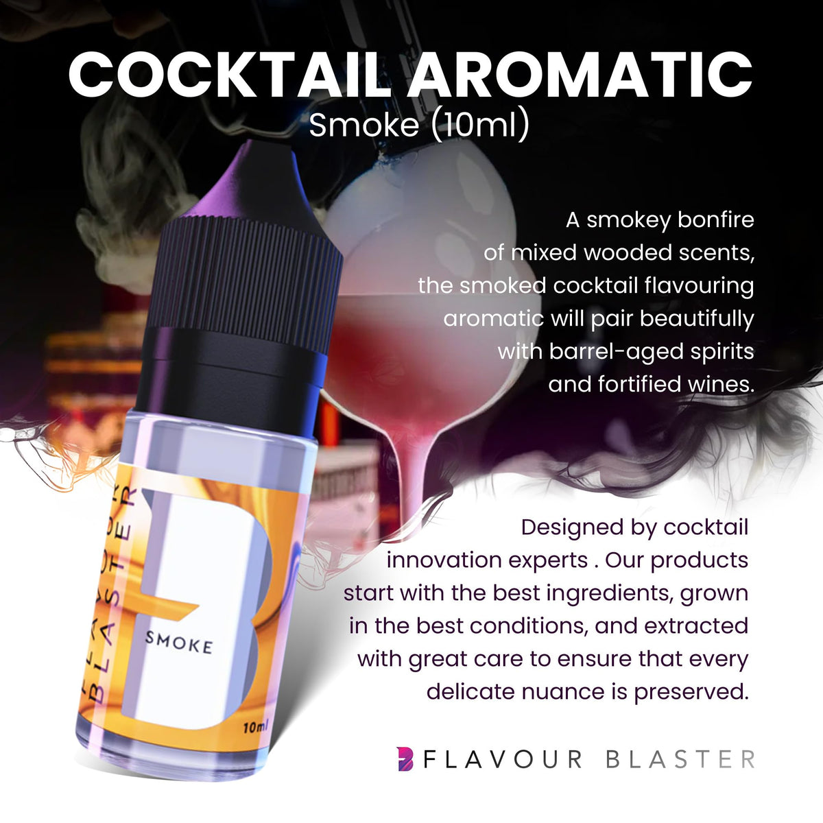 Cocktail Aromatic | Smoke 10ml by flavour blaster – Smoke (10ml), Clear, Model 5060990990663