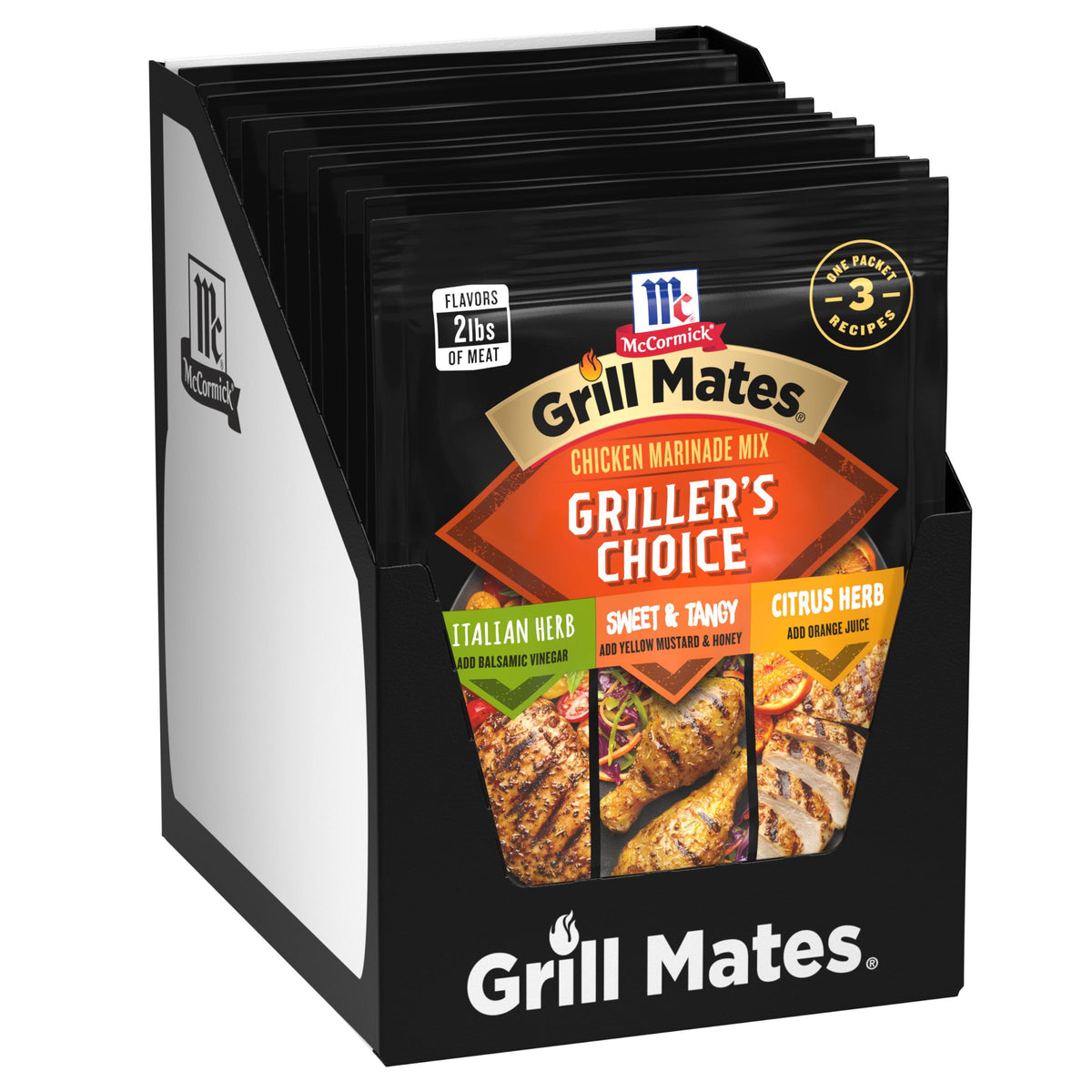 McCormick Griller's Choice Chicken Marinade Mix by Grill Mates – 1.12 Ounce (Pack of 12), Pack of 12