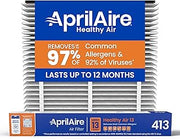 Genuine AprilAire 413 Replacement Filter for AprilAire Whole House Air Purifiers - MERV 13, Healthy Home Allergy, 16x25x4 Air Filter (Pack of 1)