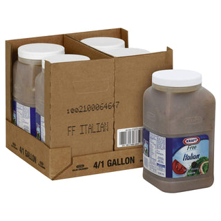Dressing Free Italian 4 Case 1 Gallon by Kraft – Large, Pack of 4