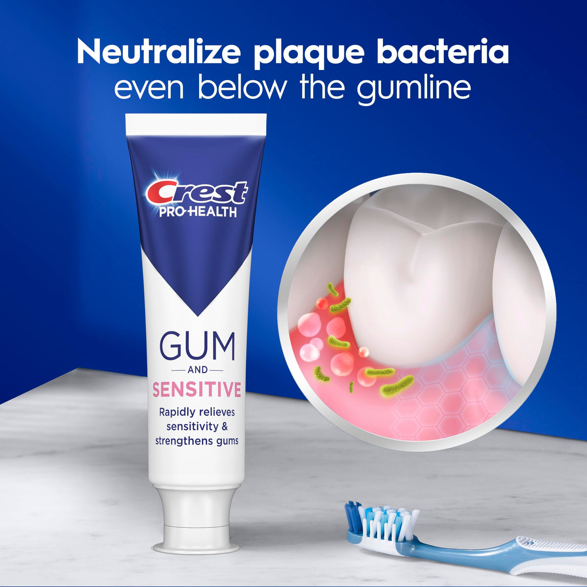 Sensitive and Gum Toothpaste 4.8 oz (3 Pack) by Crest – 4.8 Ounce (Pack of 3), White, Pack of 3, Model P_15954