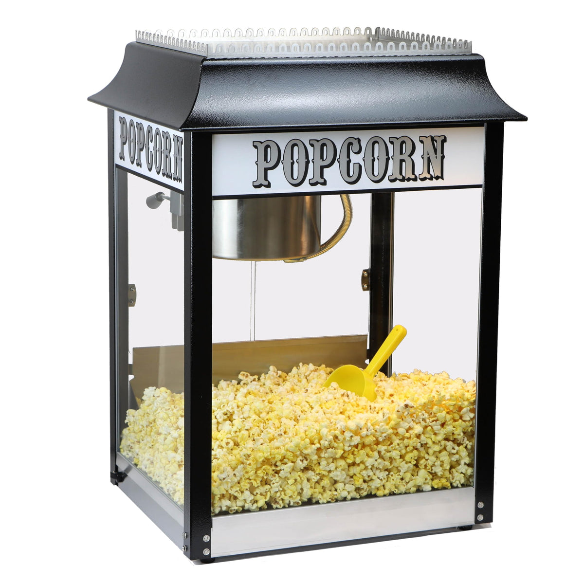 Popcorn Machine for Professional Concessionaires Requiring by Paragon – 8-Ounce, 8.0 ounces, Aluminum, Black, Model PG-1108820