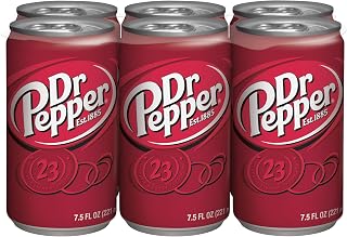 Dr Pepper 7.5 fl oz cans, 6 count