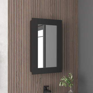 Juno Mirror Medicine Cabinet by Tuhome – unspecified, Engineered Wood, Black Wenge, Model GLW11017