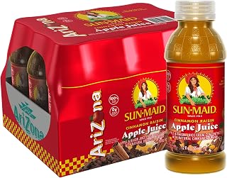 AriZona Cinnamon Raisin Apple Juice | 100% Fruit Juice | 12 Fl Oz (12 Pack)