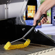 U-Shaped Grill Brush Powered by Scrub Daddy by Mr. Bar-B-Q – Nylon, Black and Yellow, Model 60404SDZ
