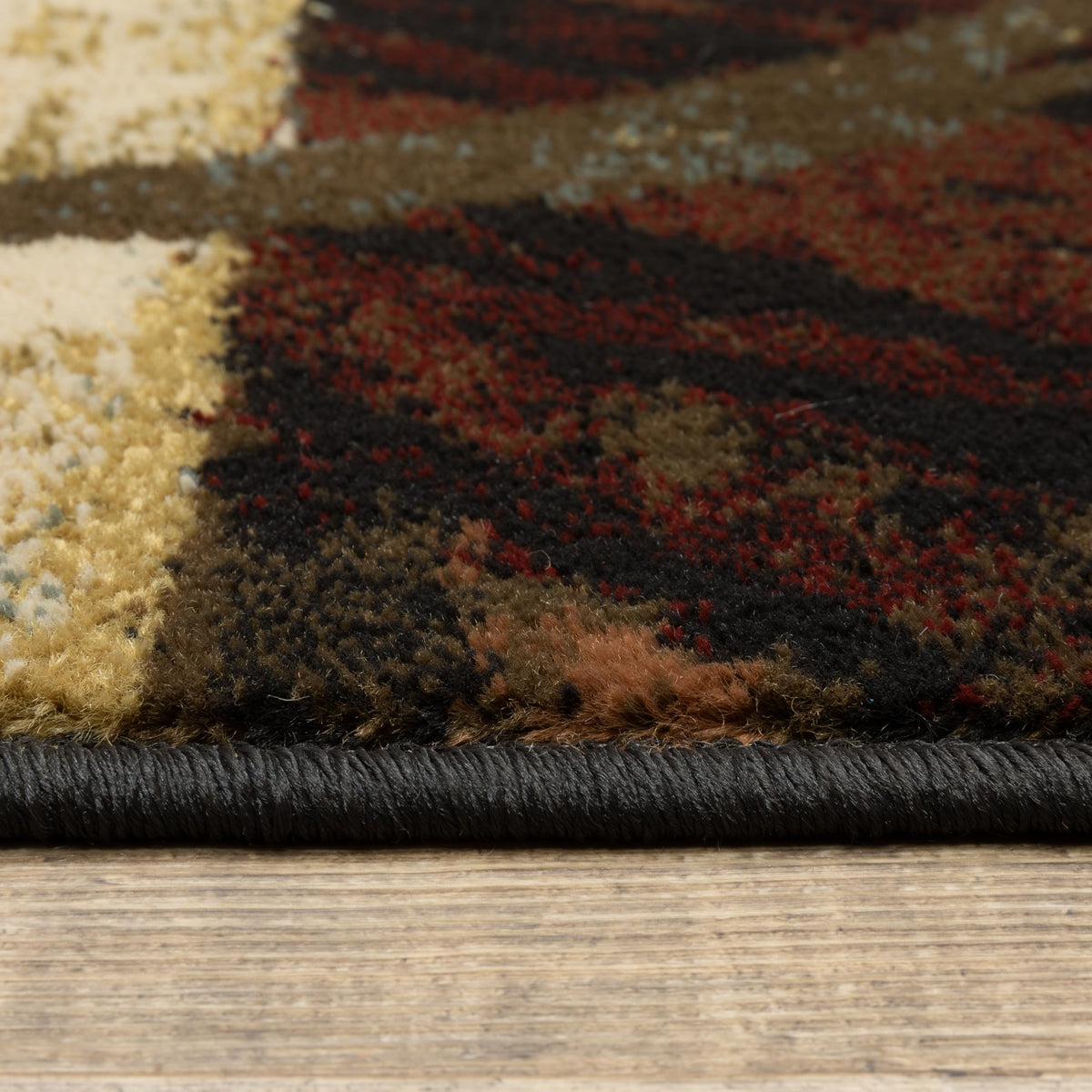 Oriental Weavers 5'3" x 7'7" (5'3" x 7'6" Rectangle) / Brown, Black / Contemporary/Casual Area Rugs