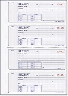 Rediform 8L816 Receipt Book 2 3/4 x 7 Carbonless Duplicate 400 Sets/Book