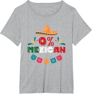 Funny Zero% Mexican | Sombrero Fiesta | Mexico T-Shirt