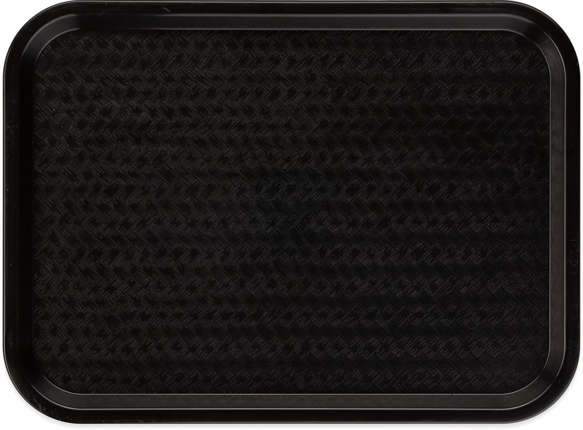 Carlisle FoodService Products Negro / 12 / 0.7" x 0.5" x 0.3" (Pack of 12) Serving Trays